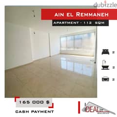 Apartment for sale in Ain El Remmaneh 112 sqm ref#jpt22131