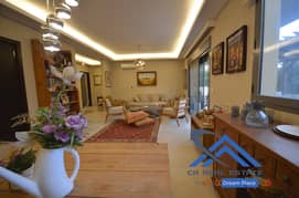 super deluxe apartment with garden for sale in hazmieh
