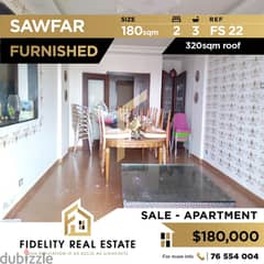 Apartment for sale in Sawfar - Furnished FS22