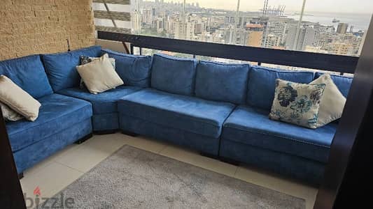 Lshape sofa 4x2 thickness 18cm