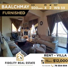 Furnished villa for rent in Baalchmay WB59 0