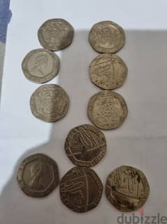 rare coins English look at the pictures
