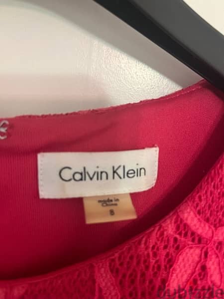 Calvin Klein Fit Flare Lace Dress 2