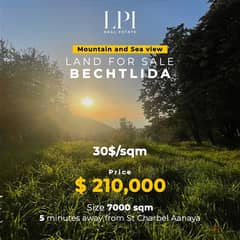 Land for sale in Bechtlida (5 minutes away from St Charbel)