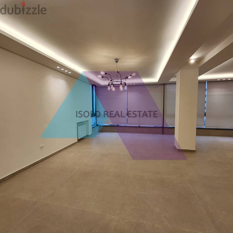 A 175 m2 apartment with a partial sea & city view for sale in Dbaye 3