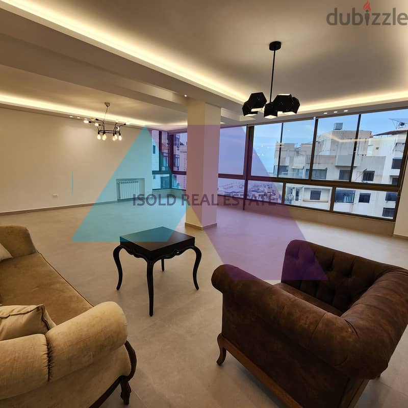 A 175 m2 apartment with a partial sea & city view for sale in Dbaye 4