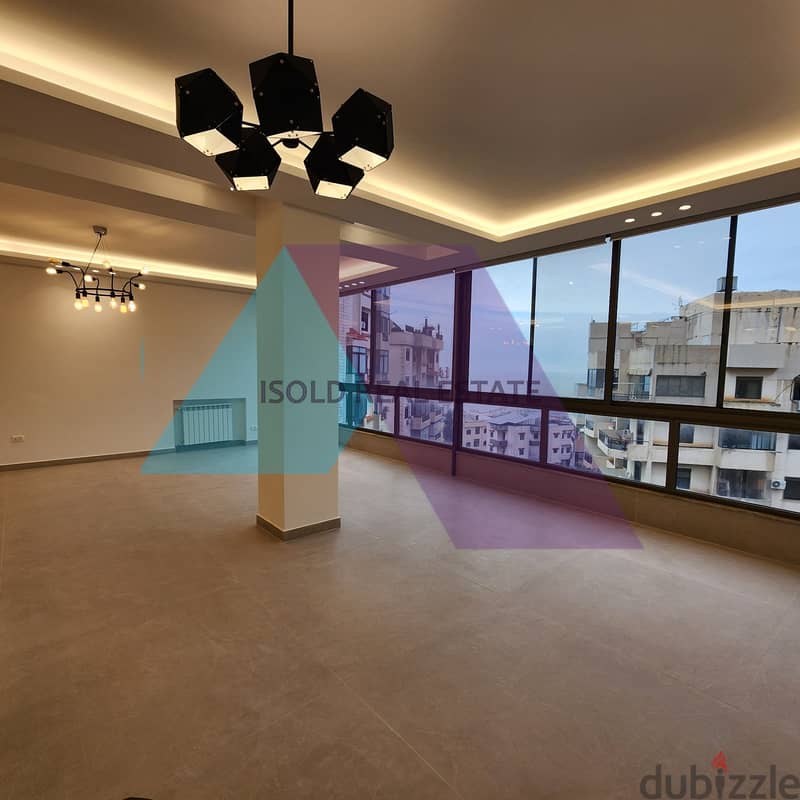 A 175 m2 apartment with a partial sea & city view for sale in Dbaye 6