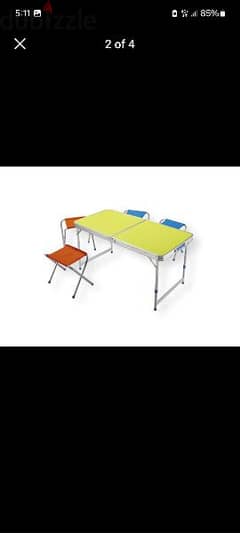Crivit table set with 4 chairs 0