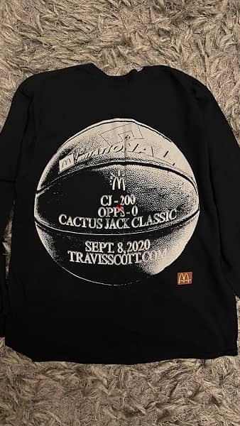 travis scott long sleeve mcdo collab 2