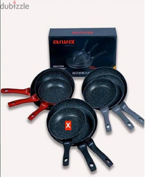 AIWA  saucepans BLACK COLLECTION/ 3$ delivery. 0