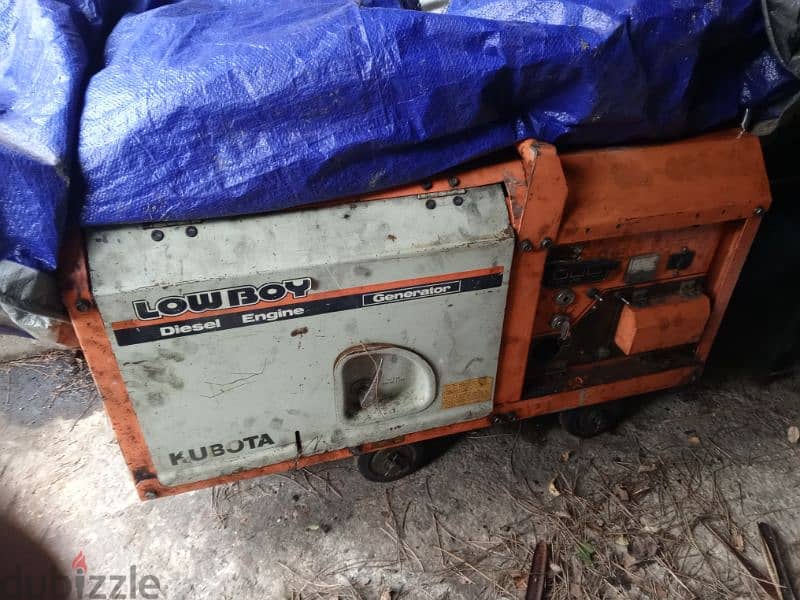 Generator kubota 5 kva for sale or parts مولد كهرباء 0