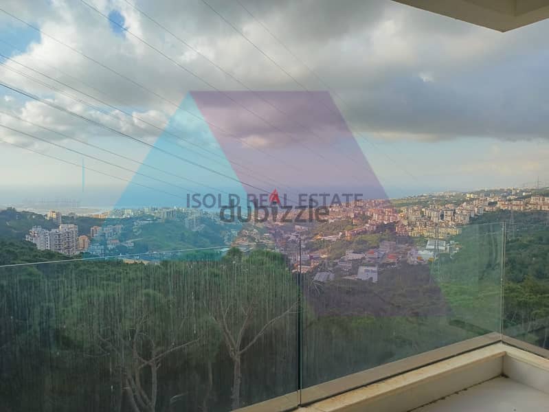 Luxurious 390 m2 duplex  + mountain/sea view for sale in Ain Saadeh 1