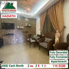 450$!! Fully Furnished Apartment for rent located in Hadath