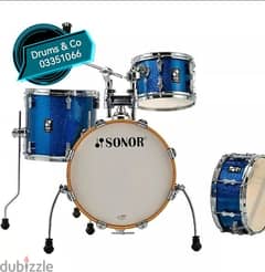 Sonor AQX Jungle 4-piece Shell Pack - Blue Ocean Sparkle