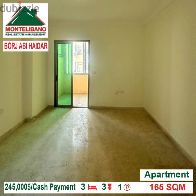 245000$!! Apartment for sale located in Borj Abi Haidar 2
