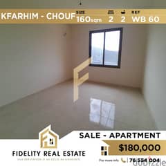 Apartment for sale in Kfarhim chouf WB60 0