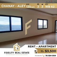 Apartment for rent in Chanay Aley WB62 0