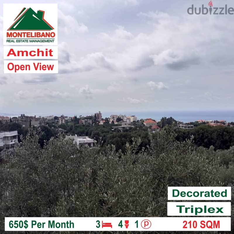 Triplex for rent in Amchit!!! 1