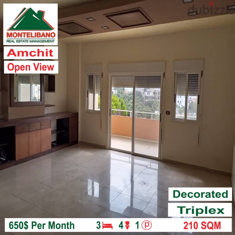 Triplex for rent in Amchit!!! 2