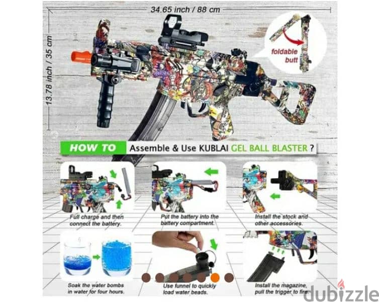 WATER GUN BULLET MP5K/ ORIGINAL /3$ DELIVERY 3