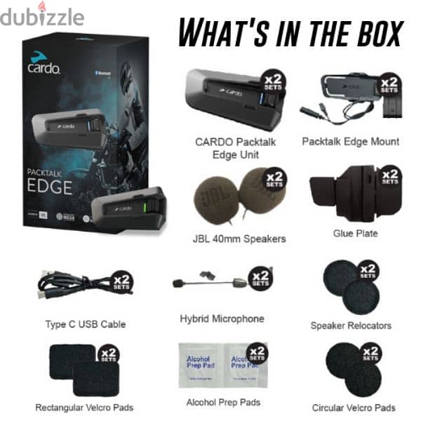 Cardo Packtalk EDGE Duo Communication System Double Pack 2