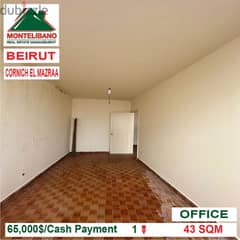 65000$!! Office for rent located in Cornich El Mazraa 0