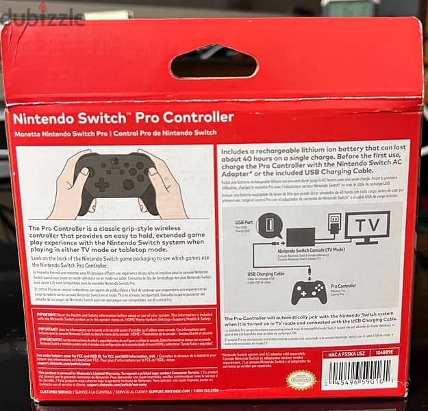 Nintendo Pro Controller New Original 1