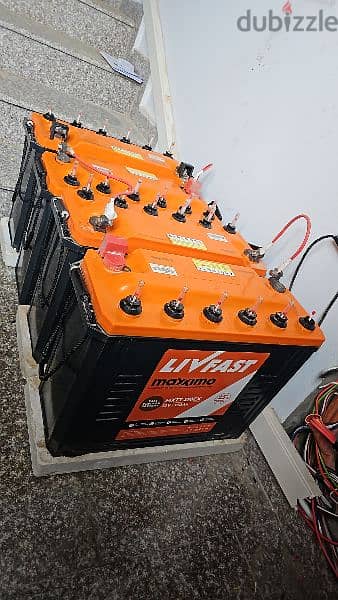 Inverter and 4 Batteries 1