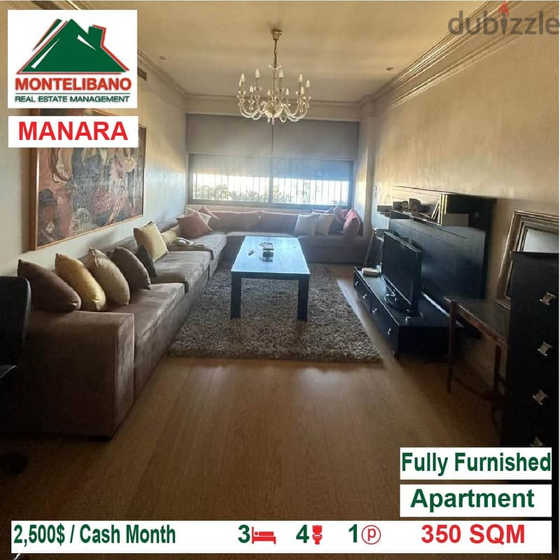 2500$!! Fully Furnished Apartment for rent located in Manara 1
