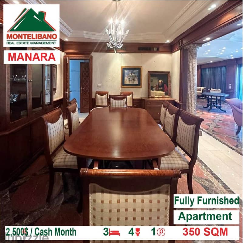 2500$!! Fully Furnished Apartment for rent located in Manara 2