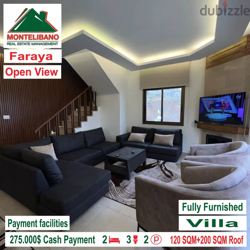 Villa for Sale in Faraya !!! Fully Furnished & Decorated!!! 0