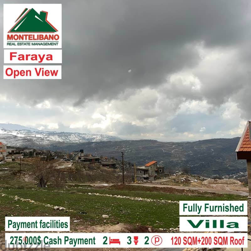 Villa for Sale in Faraya !!! Fully Furnished & Decorated!!! 1