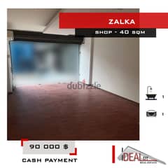 Shop for sale in Zalka 40 sqm ref#eh546