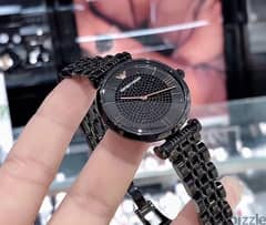 Authentic Black Emporio Armani jewelery watch