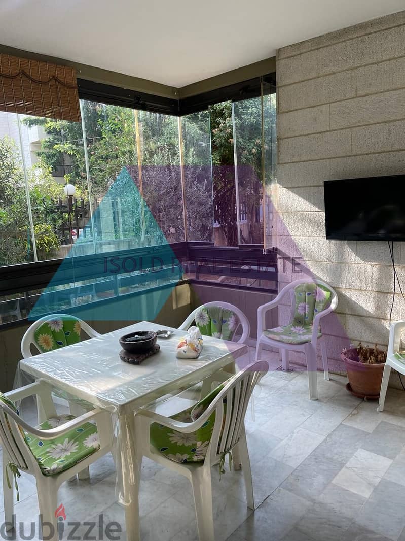 A 190 m2 apartment with 200m2 garden for rent in Beit El Chaar 5