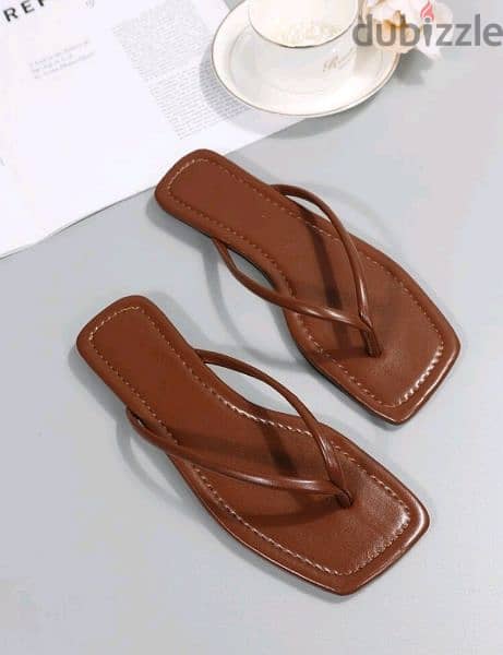 Fashionable Solid Minimalist Outdoor T-Strap Flat Sandals 1