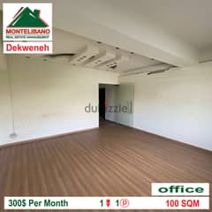 Office for rent in Dekwaneh!!! 0
