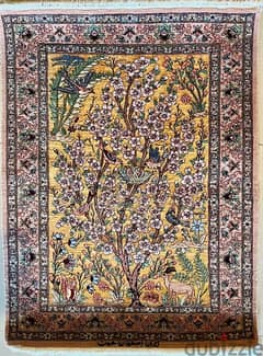 asfahan silk carpet