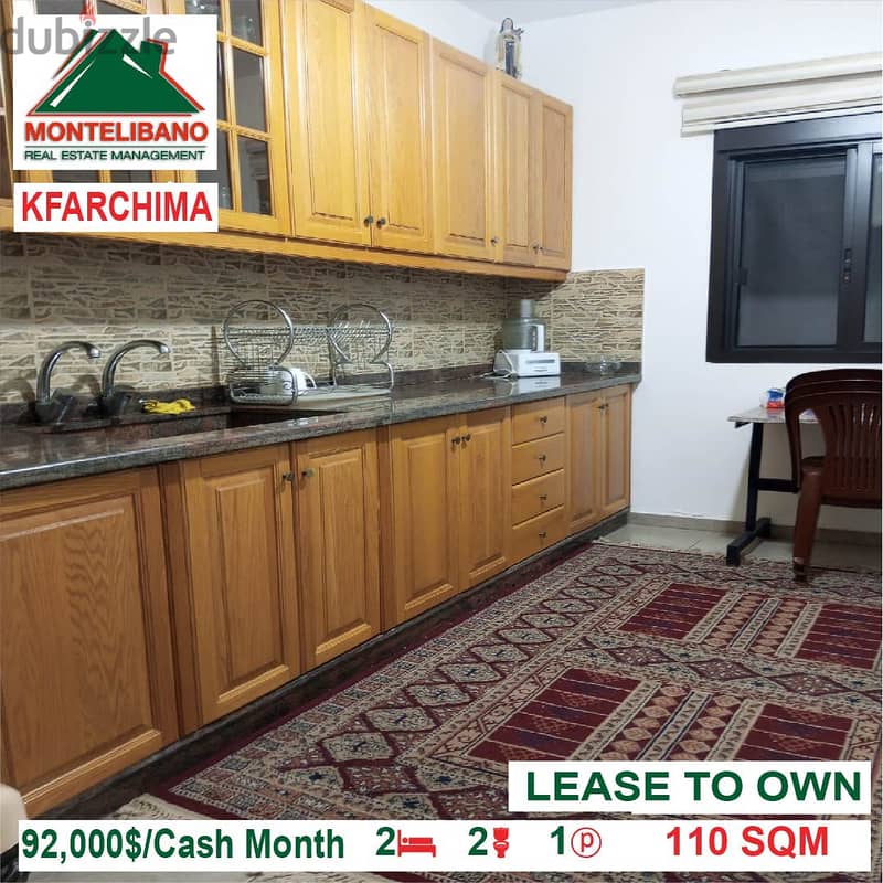 92000$!! Apartment for sale located in Kfarchima 3