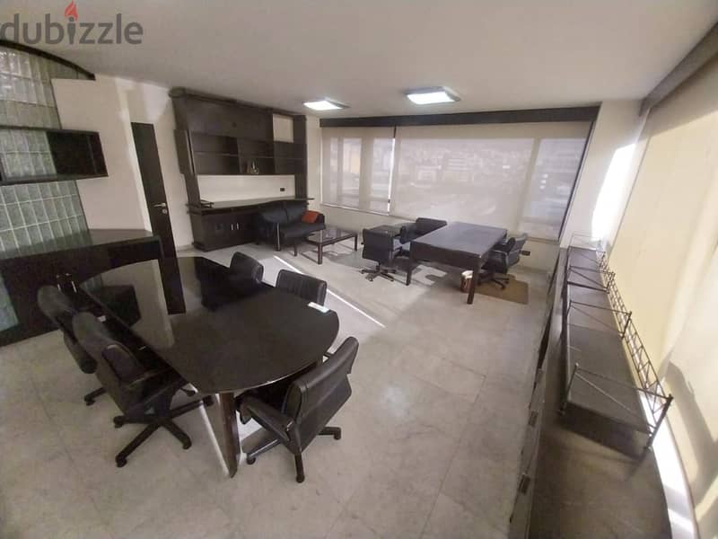 120 Sqm | Fully decorated Office for rent in Furn el Chebbak 1