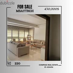 Beautiful Apartment for Sale in Msaytbeh