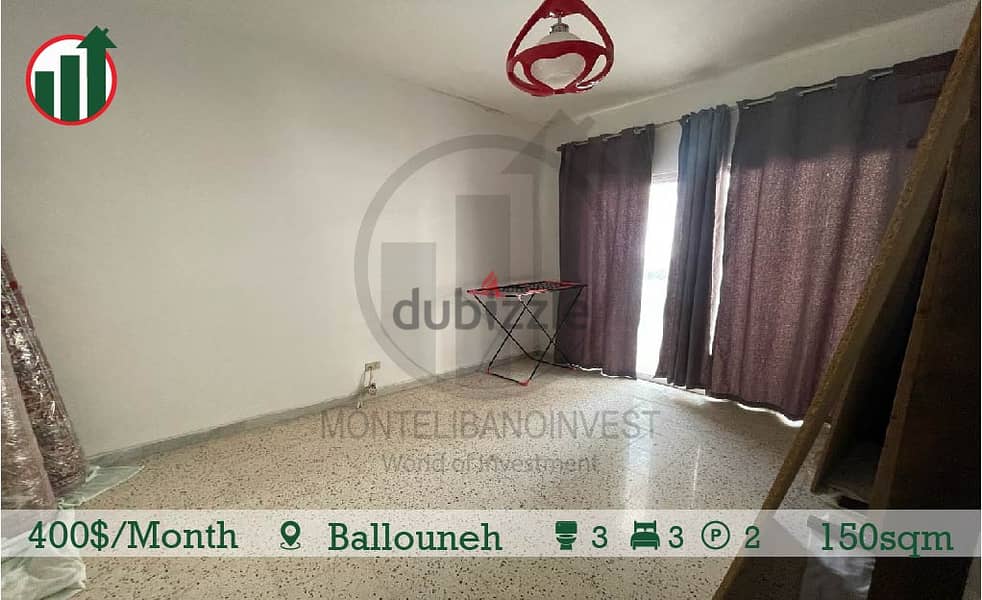 Fully Furnished Apartment for rent in Ballouneh! 3