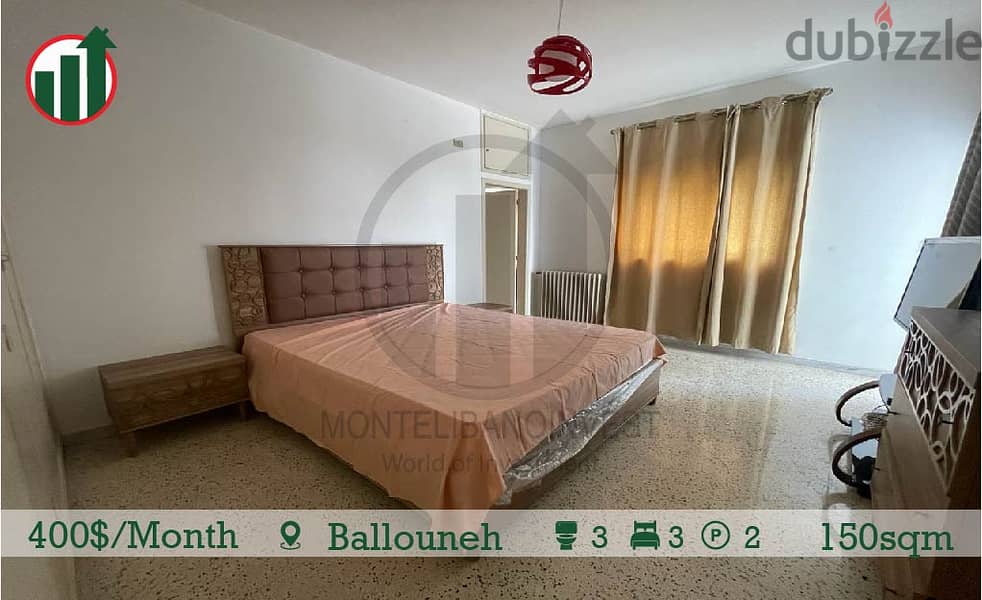 Fully Furnished Apartment for rent in Ballouneh! 4
