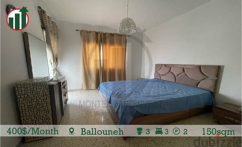 Fully Furnished Apartment for rent in Ballouneh! 5