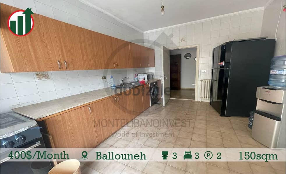 Fully Furnished Apartment for rent in Ballouneh! 7