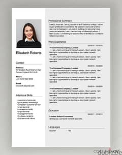 Make your CV for only 10$