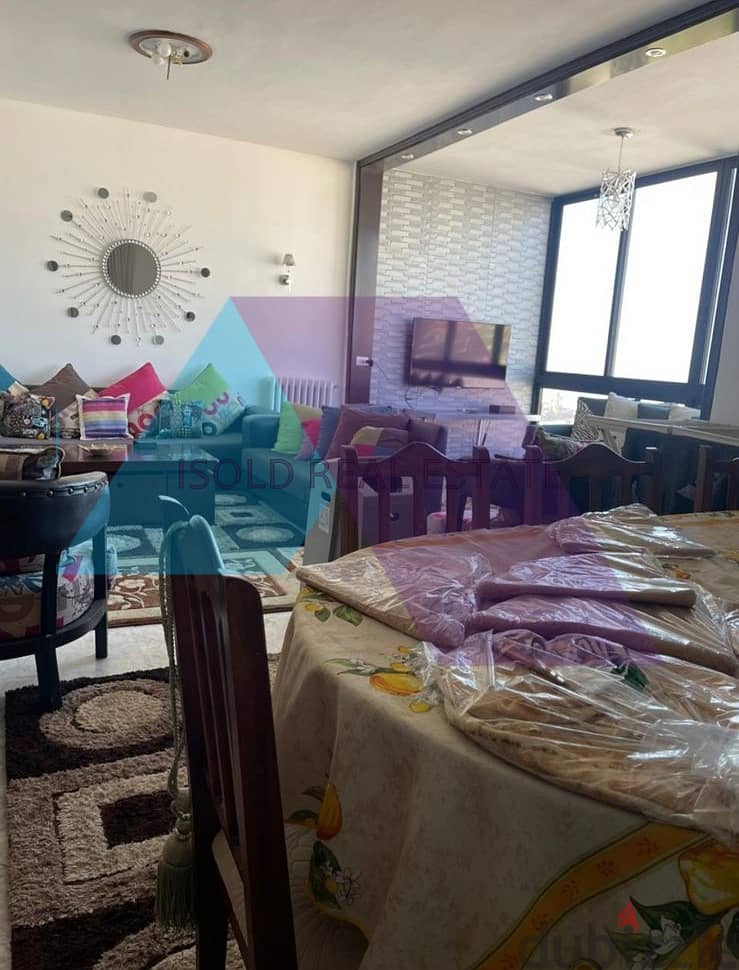 A furnished 110 m2 apartment for sale in Mazraat Yachouh 2