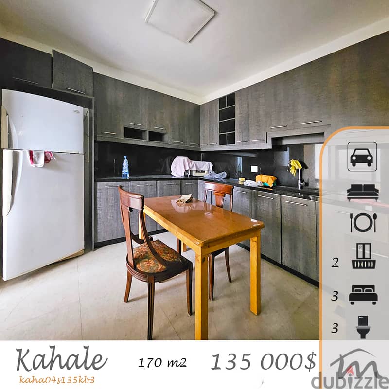 Kahale | Furnished/Equipped 170m² | 795$/m² | 3 Bedrooms | Open View 0
