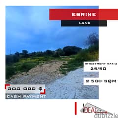 Land for sale in  batroun  Ebrine 2500 SQM REF#JCF3226