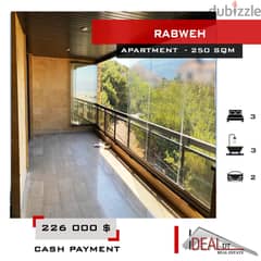 Apartment for sale in El Metn , Rabweh 250 sqm ref#ag20166 0